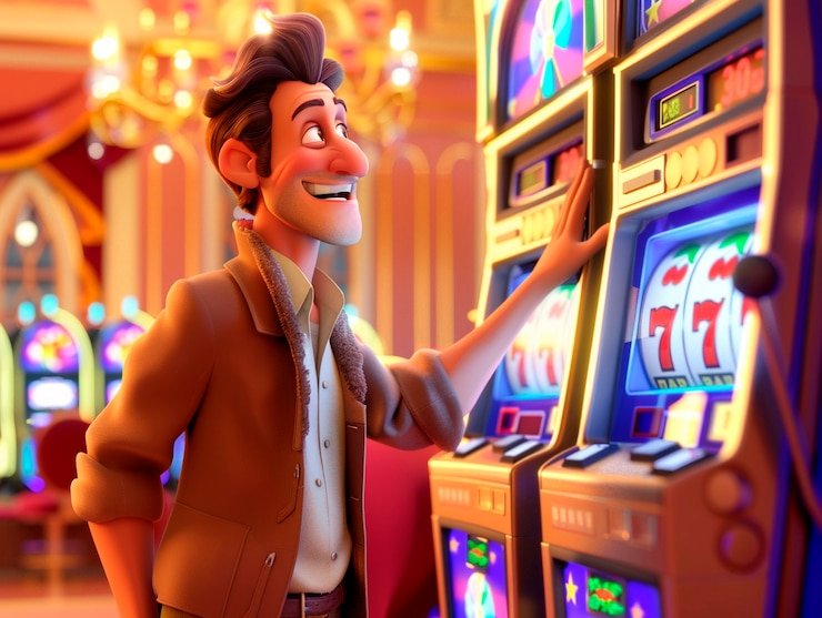 Dealer roulette profesional memutar roda di studio daruma sakti